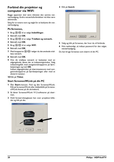 Philips Proiettore a LED Screeneo Smart - Istruzioni per l'uso - DAN