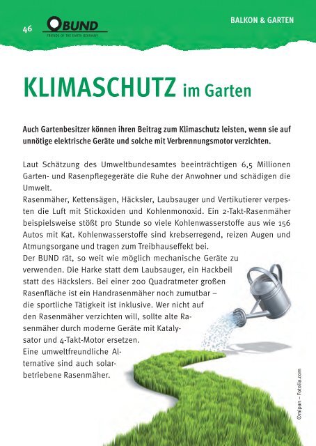 BUND Umwelt-Tipps Konstanz/Ravensburg/Ulm/Biberach 2016