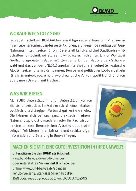 BUND Umwelt-Tipps Konstanz/Ravensburg/Ulm/Biberach 2016