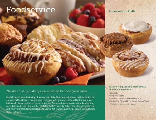 Prairie City Bakery Product Line Brochure