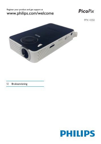 Philips PicoPix Proiettore tascabile - Istruzioni per l'uso - SWE
