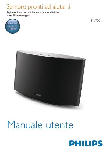 Philips Altoparlante multistanza Spotify - Istruzioni per l'uso - ITA