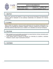 manual de requerimientos - Facultad de Medicina - Universidad ...