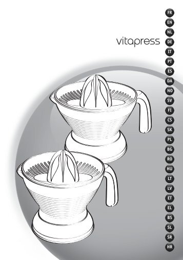 Moulinex VITAPRESS PC3001 - Manuale d'Istruzione Hrvatski (Croatian)