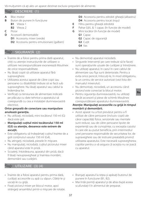 Moulinex HAPTO DD4051 - Manuale d'Istruzione &#268;e&scaron;tina (Czech)