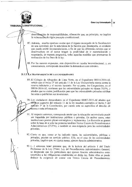 SENTENCIA DEL TRIBUNAL CONSTITUCIONAL