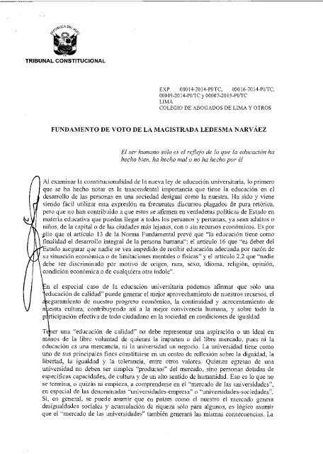 SENTENCIA DEL TRIBUNAL CONSTITUCIONAL