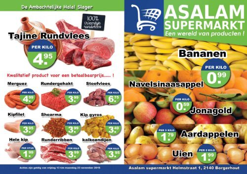 Reclamefolder- Asalam Supermarkt Antwerpen