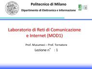 Laboratorio di Reti di Comunicazione e Internet (MOD1)