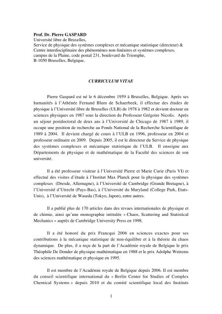Image Tan Eng Chye image beautiful image beautiful image beautiful image beautiful image beautiful image beautiful image beautiful image beautiful image beautiful image beautiful - 1 Prof. Dr. Pierre GASPARD Université libre de Bruxelles, Service ...