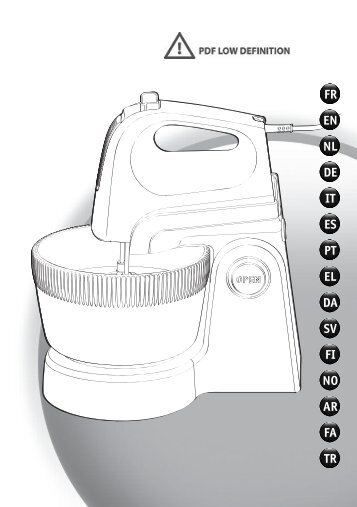 Moulinex POWERMIX HM6121 - Manuale d'Istruzione EspaÃ±ol