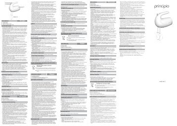 Moulinex PRINCIPIO  HM1010 - Manuale d'Istruzione RomÃ¢nÄ (Romanian)