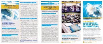 UCM Dépliant formation IRSS
