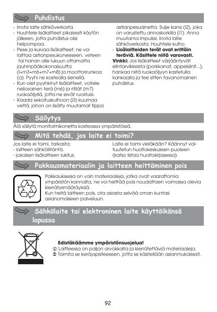 Moulinex MASTERCHEF 5000 FP522H - Manuale d'Istruzione Dansk (Danish)