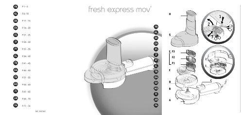 Moulinex FRESH EXPRESS MOV' DJ5005 - Manuale d'Istruzione English