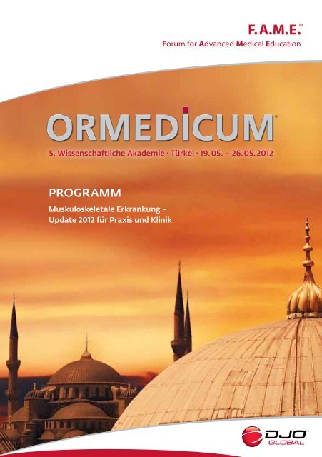 5. Wissenschaftliche akademie – ormEDICUm - DJO Global