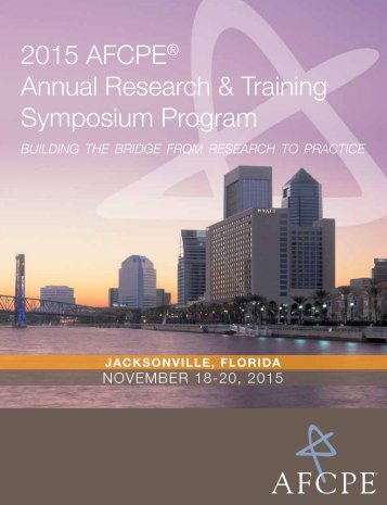 2015 AFCPe Annual research & Training Symposium Program