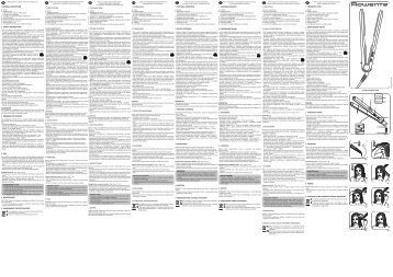 Rowenta LISS AND CURL SF4412 - LISS AND CURL SF4412 Ð ÑÑÑÐºÐ¸Ð¹ (Russian)