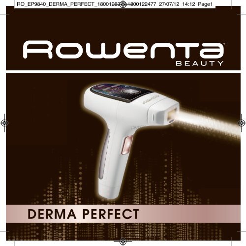 Rowenta DERMA PERFECT EP9840 - DERMA PERFECT EP9840 Portugu&amp;ecirc;s