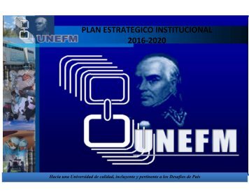 PLAN ESTRATEGICO INSTITUCIONAL 2016-2020