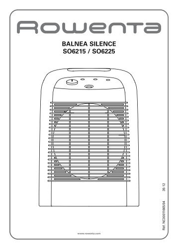Rowenta BALNEA SILENCE SO6215 - BALNEA SILENCE SO6215 Ð±ÑÐ»Ð³Ð°ÑÑÐºÐ¸ ÐµÐ·Ð¸Ðº (Bulgarian)