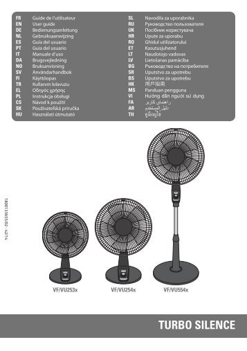 Rowenta TURBO SILENCE VU2540 - TURBO SILENCE VU2540 Bahasa Melayu (Malay)