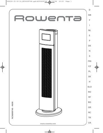 Rowenta EOLE CRYSTAL VU6555 - EOLE CRYSTAL VU6555 SlovenskÃ½ (Slovak)