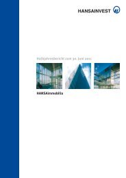 Immobilienverzeichnis zum 30. Juni 2011 - HANSAINVEST