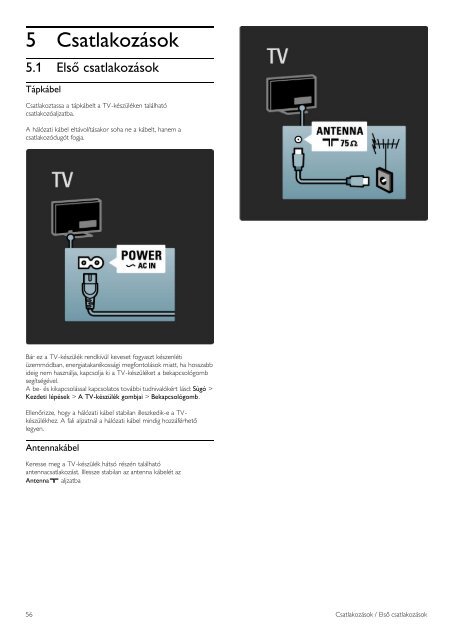 Philips TV LED - Istruzioni per l'uso - HUN