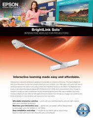 BrightLink SoloTM - Epson