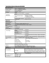 Specification Sheet of Cyber-shot DSC-HX5V