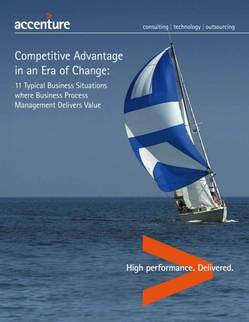 Competitive Advantage in an Era of Change: