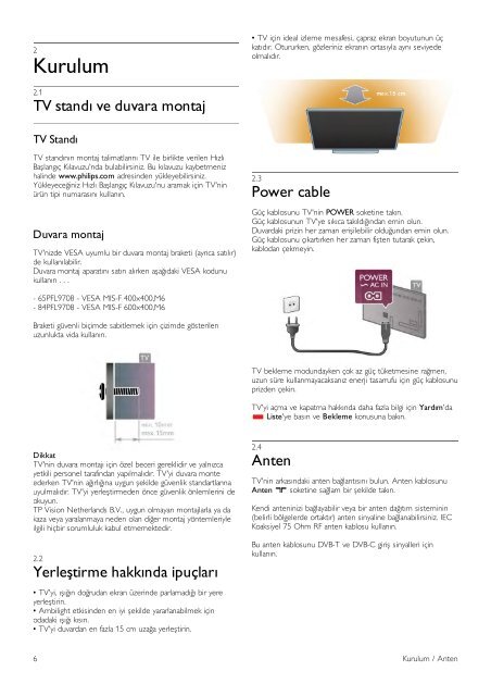 Philips 9000 series Smart TV LED ultra sottile - Istruzioni per l'uso - TUR