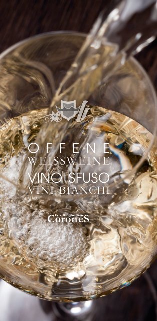 Coroneshütte - Kronplatz - Neue Weinkarte für den Winter 2015/2016