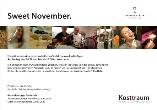 Kosttraum - Sweet November_Einladung_2015