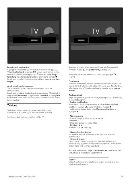 Philips TV LED - Istruzioni per l'uso - EST