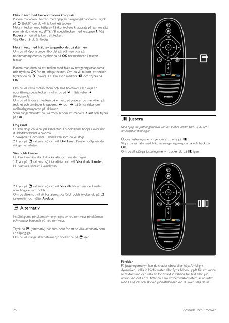 Philips TV LED - Istruzioni per l'uso - SWE