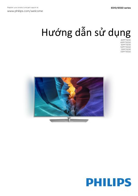 Philips 6500 series TV LED sottile Full HD Android&trade; - Istruzioni per l'uso - VIE