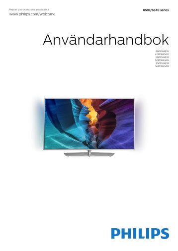 Philips 6500 series TV LED sottile Full HD Androidâ¢ - Istruzioni per l'uso - SWE