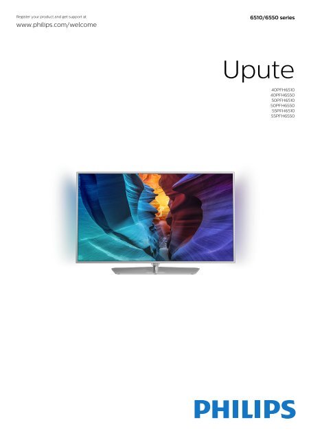 Philips 6500 series TV LED sottile Full HD Android&trade; - Istruzioni per l'uso - HRV