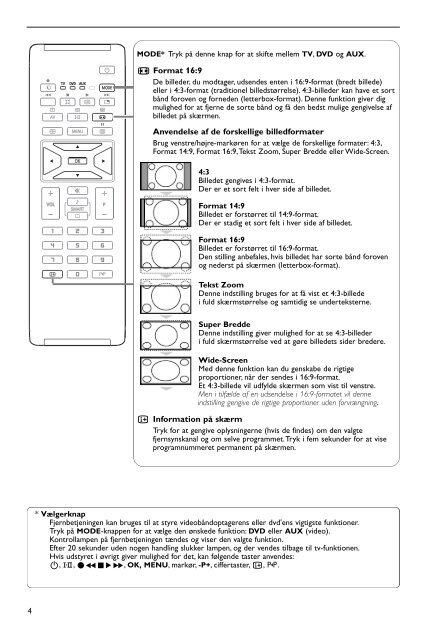 Philips Flat TV widescreen - Istruzioni per l'uso - DAN