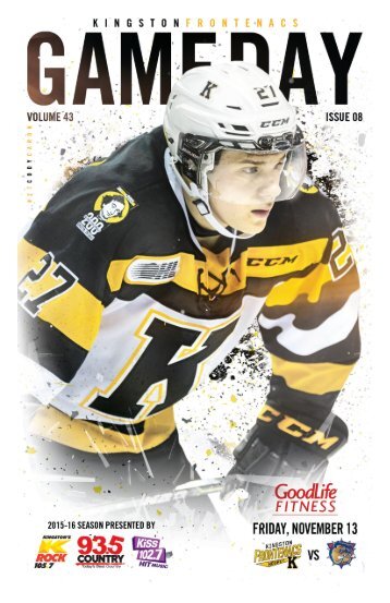 Kingston Frontenacs GameDay November 13, 2015