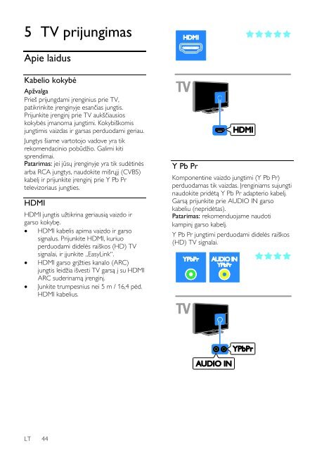 Philips 4000 series Smart TV LED - Istruzioni per l'uso - LIT