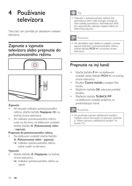 Philips TV LED - Istruzioni per l'uso - SLK