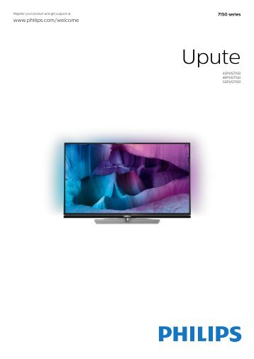 Philips 7000 series TV UHD 4K ultra sottile Androidâ¢ - Istruzioni per l'uso - HRV