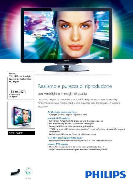 Philips TV LED - Scheda tecnica - ITA
