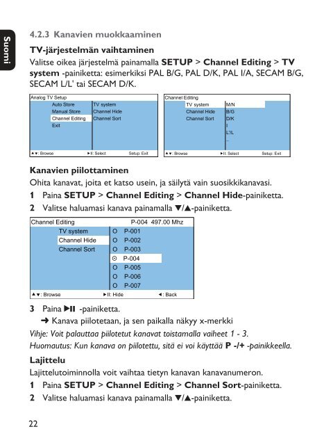 Philips TV portatile - Istruzioni per l'uso - FIN