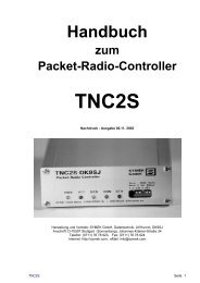 Handbuch zum Packet-Radio-Controller TNC2S - SYMEK GmbH