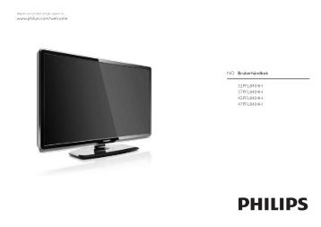 Philips TV LCD - Istruzioni per l'uso - NOR