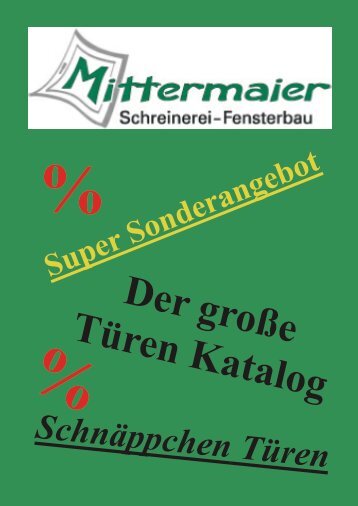 Türen Mittermaier z´Matzing